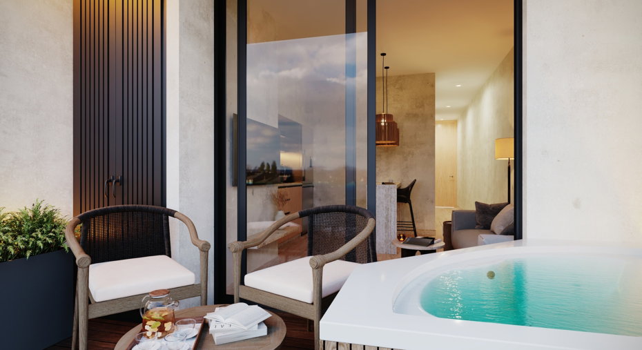 Jacuzzi Pool on Balcony